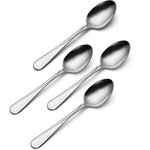 Indian Supplies Stainless Steel Modern <b>Mirror</b> Polish Premium Metal Spoon Set for Hotels Restaurants Durable Cutlery Spoon - Product Image 4