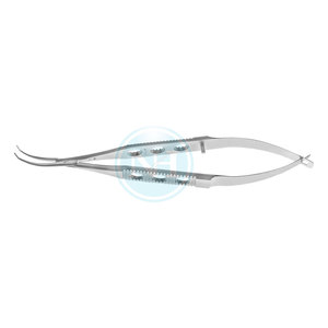 Pinzas para Sujetar Lentes de 4.5 Pulgadas con Punta Redonda Angulada, Instrumento Oftálmico, Pinzas Quirúrgicas para Sujetar Lentes - Product Image 4