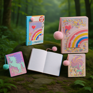 Fantasy Secret <b>Diary</b> <b>A5</b> Hardcover Leather Cover 100 Sheets PIN up Assorted - Product Image 3