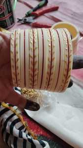 Precio al por mayor LOW MOQ Mujeres y niñas Velvet Glass Churiya Sets Mejor calidad Juego de brazaletes hechos a mano para bodas, fiestas y Eid - Product Image 5