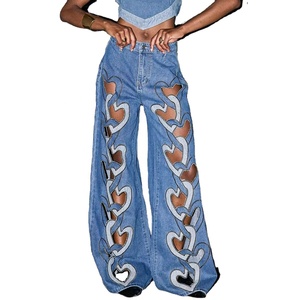 Pantalones Vaqueros Anchos Unisex con Estampado de Grafiti 3D, Pantalones de Mezclilla de Pierna Ancha con Diseño Artístico - Product Image 1