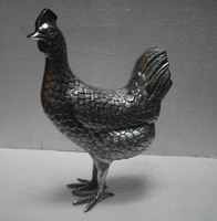 Statue de coq en métal, Figurine en forme de coq
