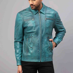 Chaqueta de Cuero para Hombre de Alta Calidad, Transpirable, con Funcionalidad y Estilo, Impermeable y Resistente al Viento, Servicio OEM Disponible - Product Image 1