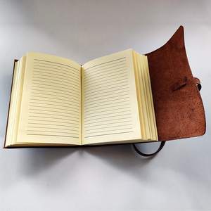 หนังสมุดบันทึกการเขียนวารสาร-ทำด้วยมือวินเทจหนังผูกพันวารสารเรียงรายสำหรับผู้ชายผู้หญิงปกครองท่องเที่ยวไดอารี่ของขวัญ - Product Image 3