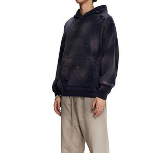 Sweat-shirt à capuche pour homme 100% délavé à l'acide, surdimensionné, personnalisable, streetwear vintage, sweat-shirt en molleton français pour homme, en coton, sweat-shirt pour homme - Product Image 4