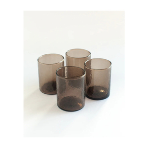 Cristalería soplada a mano de primera calidad: colores sólidos, impresionante acabado martillado para beber o decoración de velas - Product Image 6