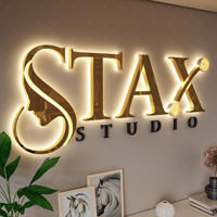 Letras Luminosas LED Retroiluminadas IP65 para Negocios, Letreros Publicitarios Personalizados para Tiendas, Letras de Alta Luminosidad en Blanco Cálido