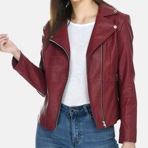 Chaquetas de cuero hechas en Pakistán para mujer, ropa de invierno 2025, chaqueta de cuero personalizada para mujer - Product Image 6