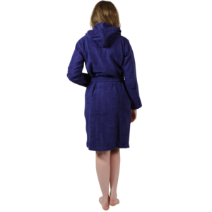 Peignoirs de bain OEM unisexe en coton gaufré Prix du fabricant Vêtements de nuit pour femmes de l'Inde Tailles pour hommes et femmes - Product Image 4