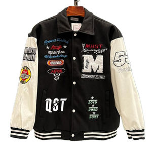 Premium <b>Men's</b> Embroidered Letterman Baseball <b>Jacket</b> For <b>Men</b> Durable Graffiti Varsity <b>Jacket</b> With Custom Patches and Logos - Product Image 1