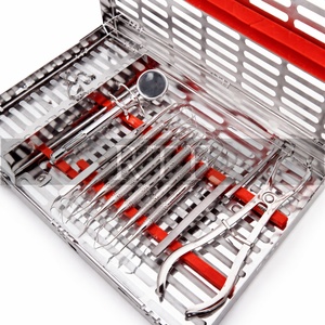 Juego de Instrumentos Endodónticos Dentales de 14 Piezas, Kit de Conductos Radiculares de Acero Inoxidable con Casete de Esterilización, Apto para Autoclave - Product Image 4