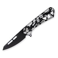 Maßgefertigte Gravierte Taschenmesser D2 Stahl Feststehende Klinge Mini Taktisches Jagd-Camping-Outdoor-Überlebens-Geschenkmesser