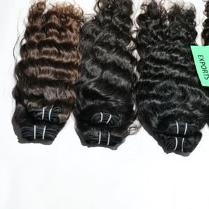 100% extensions de cheveux humains vierges non traités pas cher tissage ondulé cuticule alignée style de vague de temple indien avec cheveux en dentelle HD - Product Image 6