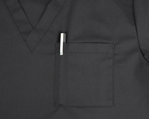 Hospital Uniforms Women <b>Scrub</b> Tops Medical Nursing Custom Short Sleeve Elasticity Needle Detection Seamless Fusing Uniform Sets - Product Image 4