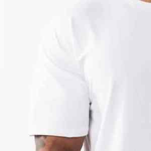 Conjunto de 2 piezas básico de algodón para hombre al por mayor, traje de punto de manga corta con diseño de impresión de logotipo personalizado - Product Image 2