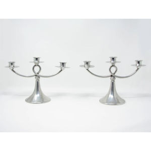 เชิงเทียนโลหะสำหรับตกแต่งบ้านดีไซน์โบราณเชิงเทียนสำหรับตกแต่งโต๊ะโรงแรมเชิงเทียน - Product Image 1