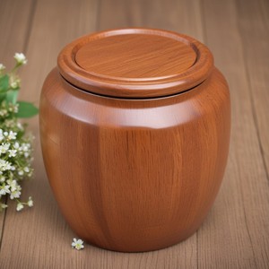 Urne funéraire en bois de haute qualité pour adultes Meilleure qualité Cendres adultes en bois uni à prix raisonnable Fournitures funéraires - Product Image 3