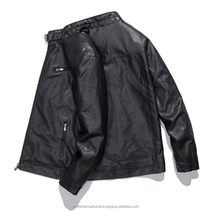 Vente en gros de vêtements décontractés d'automne et d'hiver tendances surdimensionnés et chauds en cuir pelucheux pour hommes vestes pour hommes de grande taille - Product Image 2