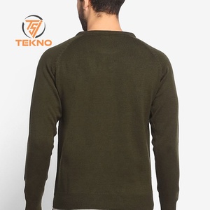 Vente en gros de sweat-shirt décontracté à manches longues pour hommes de meilleure qualité pull d'hiver chaud de couleur unie nouveau style streetwear teint uni - Product Image 4