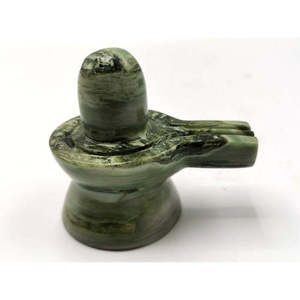 Pierre serpentine Lingam/Shivling - Énergie/Reiki/Cristal de guérison - 3 pouces de longueur et 170 grammes (0,37 lb) - Product Image 6
