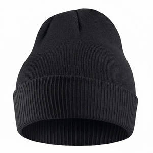 Bonnet en acrylique tricoté à la machine et bonnet uni tendance pour homme, broderie personnalisée, bonnet pour l'extérieur - Product Image 3