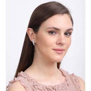 Boucles d'oreilles en argent sterling 925 de qualité supérieure pour femmes et filles, or 14 carats et diamant avec saphir taille princesse, design goutte d'eau - Product Image 5
