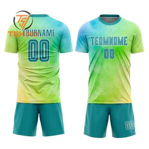 Meilleur prix vente en gros uniformes de football personnalisés OEM/ODM nom de l'équipe de service «Brésil» Logo maillots de football de qualité fabricant pakistanais - Product Image 1