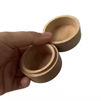 Posavasos de Madera de Caucho, Simples y Creativos, Grabados con Láser, Ecológicos, Antideslizantes, Aislantes del Calor, Cajas de Alta Calidad, Artesanía Natural - Product Image 2