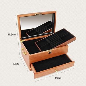 กล่องไม้หัตถกรรมเครื่องประดับขนาดเล็กแบบพกพากล่องเก็บเครื่องประดับโจรสลัดเคสที่ใส่สมบัติวินเทจของตกแต่งหน้าอก - Product Image 5