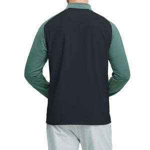 Pull de sport personnalisé à fermeture éclair de haute qualité 100 polyester léger respirant coupe ajustée à manches longues sweat à capuche hommes - Product Image 2