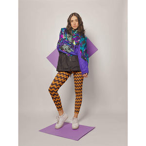 Mallas de yoga elegantes para mujer con etiqueta privada superventas al por mayor/Mallas de yoga para mujer con impresión por sublimación personalizada - Product Image 4