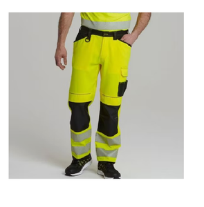 Pantalon de soudage résistant à la chaleur pour homme Vache véritable Style Hip Hop Respirant Séchage rapide Antistatique Tissu de laine lourd - Product Image 6