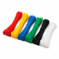 Attache-câble en nylon noir PA66 de 7,6 mm x 250 mm, montable, pour faisceau de câbles automobile, vente en gros
