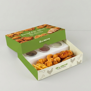 LOKYO - Caja de Ensalada Ecológica <span class=keywords><strong>con</strong></span> Logotipo Personalizado, Caja de Comida Desechable de Papel para Llevar <span class=keywords><strong>con</strong></span> Compartimento para Salsa, para Catering - Product Image 3