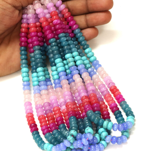 Cuentas Redondas de Cuarzo Multicolor: Cuentas de Piedras Preciosas Lisas AAA, 7-8 mm - Product Image 5