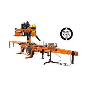 Scierie à ruban hydraulique portable LT70WIDE pour la production de bois en grande quantité - Product Image 1