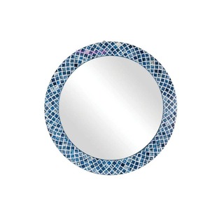ESPEJO REDONDO DE PARED / ESPEJO PARA DECORACIÓN DEL HOGAR / ESPEJO DE MOSAICO REDONDO DE PARED / ESPEJO PARA DECORACIÓN DEL HOGAR / ESPEJO DE MOSAICO - Product Image 1