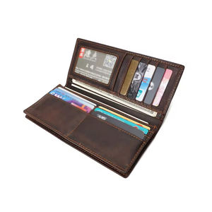 Premium Leather Compact <b>Wallet</b> <b>Fold</b> Closure Long Length Durable Unisex Gift Idea for Everyday Use and Business - Product Image 6