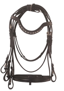 Bridles Double Crystal Browbands Horse Bridle Fancy Leather Horse Bridles - Product Image 5