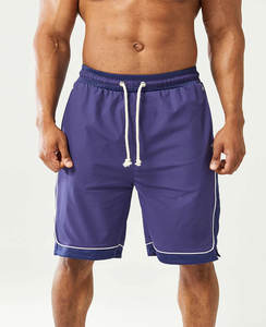 Pantalones cortos personalizados para hombre al por mayor, pantalones cortos elásticos de alta calidad para gimnasio, correr, fitness, entrenamiento informal, serigrafiados, cómodos - Product Image 2