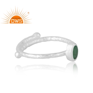 Superventas anillo de piedras preciosas de Esmeralda Natural de 925 esterlina, joyería personalizada para mujer, regalo para ella - Product Image 4