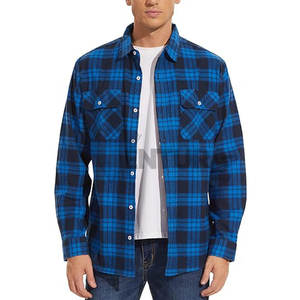 Fabricante de Pakistán, camisetas de franela para hombres, ligeras, bajas MOQ, camisetas de franela para hombres, camisetas de franela de Color sólido para hombres - Product Image 2