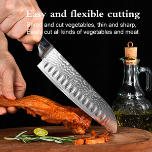 มีดเชฟเหล็กดามัสกัสแบบมืออาชีพด้ามไม้ - Product Image 2