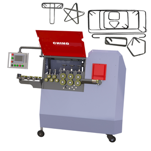 Dobladora automática de barras de refuerzo CNC, máquina dobladora de estribo de barra de construcción de acero inoxidable de 6-12mm con componentes de núcleo PLC - Product Image 1