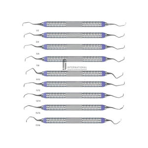Juego de Curetas Dentales Manuales Premium Gracey, Escalador Periodontal, Instrumentos Profesionales para el Cuidado Bucal, Blanqueamiento Dental, Acero Inoxidable, CE - Product Image 1