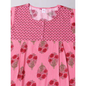 Bata de dormir para mujer 100% algodón estampada con bolsillo lateral, cintura elástica con cordón, suave y transpirable, talla 3XL para invierno - Product Image 6