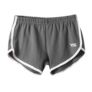 Pantalones cortos deportivos de gimnasio para mujer de alta calidad, secado rápido, 100% poliéster, logotipo personalizado y estilo con cordón de varios colores - Product Image 4