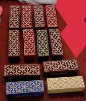 Boîte à bijoux carrée en bois avec miroir, compartiments multi-usages pour bracelets, idéale pour mariée, boîte cadeau décorative