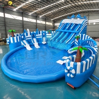 Parc aquatique gonflable profond, piscine de grande capacité pour l'extérieur, piscine de jardin pour adultes, PVC épaissi, écologique, 3 ans