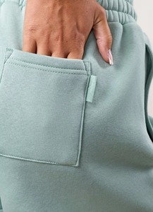 Article tendance : Short de bain pour femme 100% coton avec poches latérales, coupe classique, 180 g/m², respirant, taille élastique, style sportif - Product Image 4